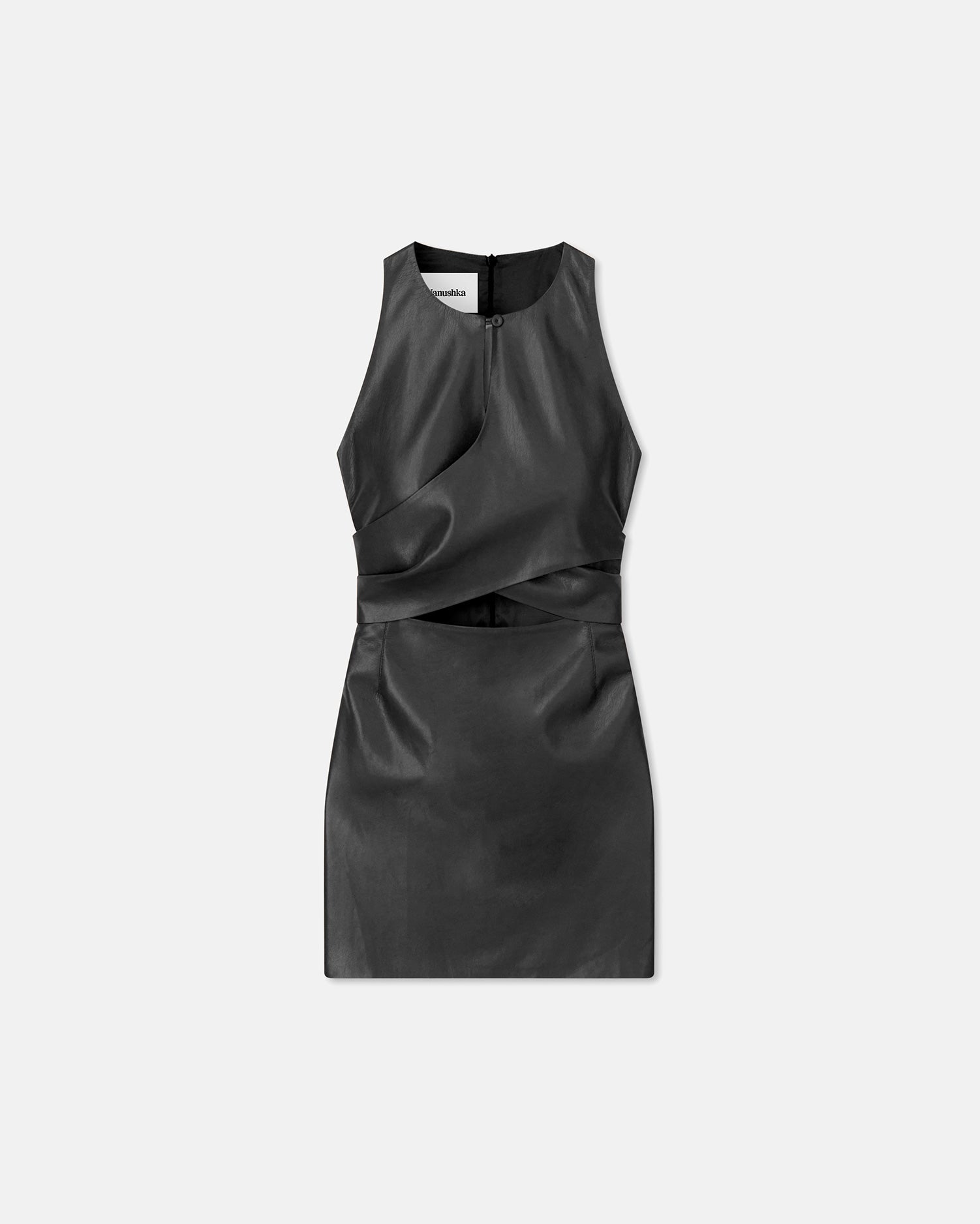 Womens | Marinke Saleokobor Alt-Leather Dress | Black