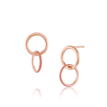 Women | Medusa Enamel Sway Hoops | 14k Rose Gold