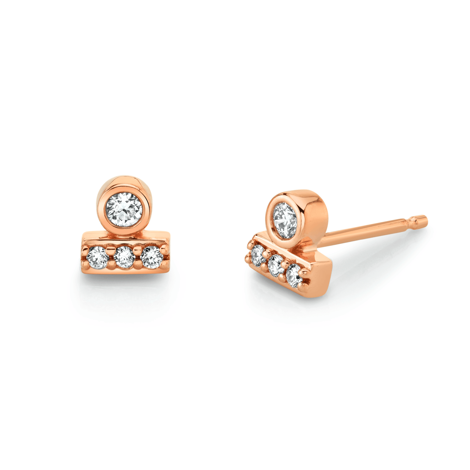 Women | Silhouette Earrings II | 14k Rose Gold