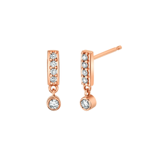 Women | Silhouette Earrings V | 14k Rose Gold