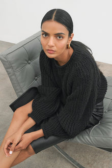 Lark Knit Sweater | Black