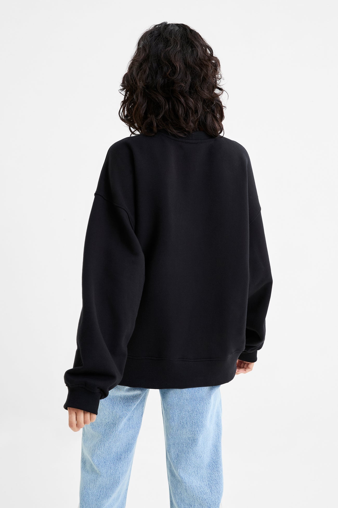 Cala NYC Sweatshirt | White on Black