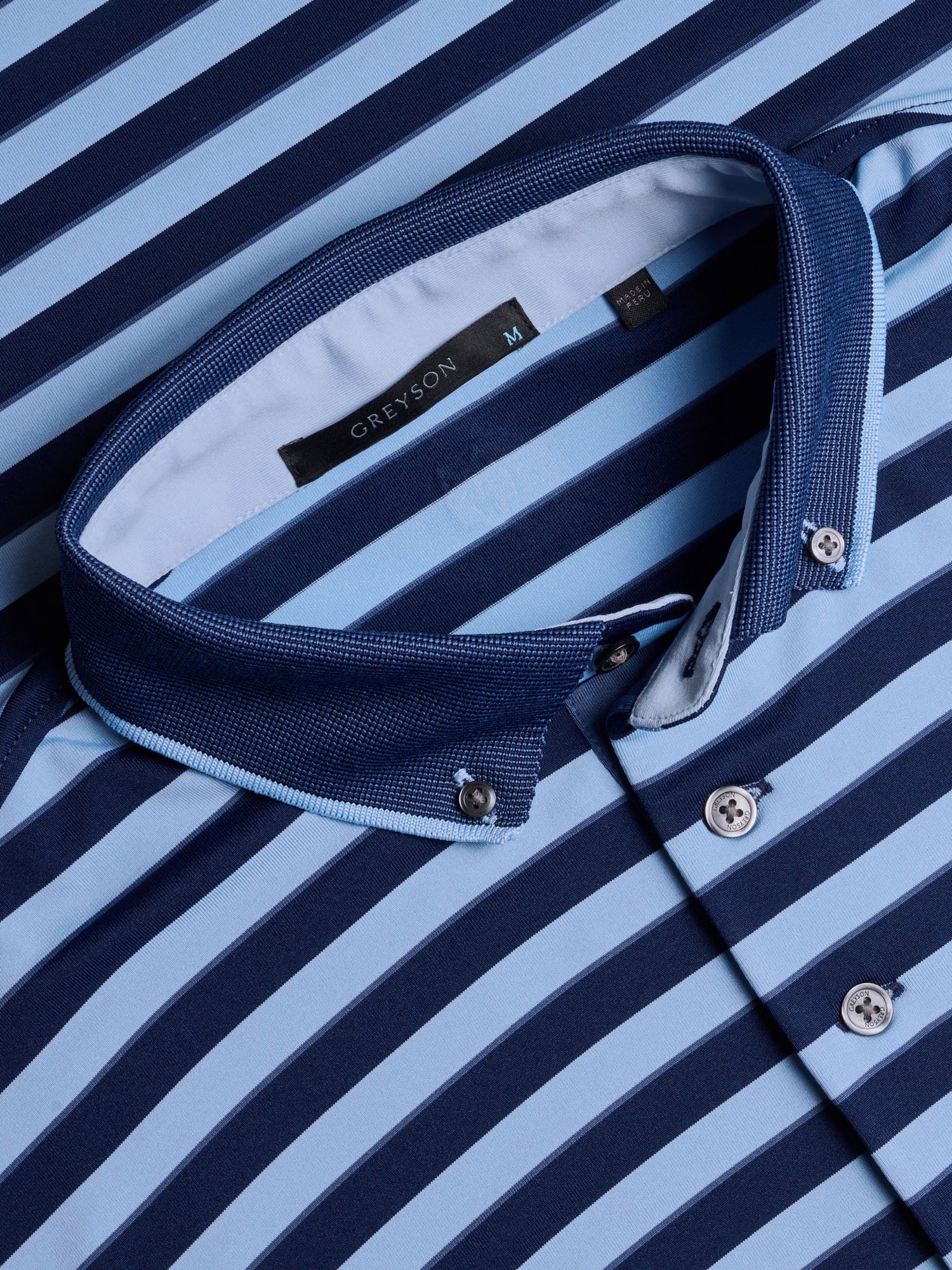 Men | Wolastoq Polo | Maltese Blue/Delphinium/Falcon