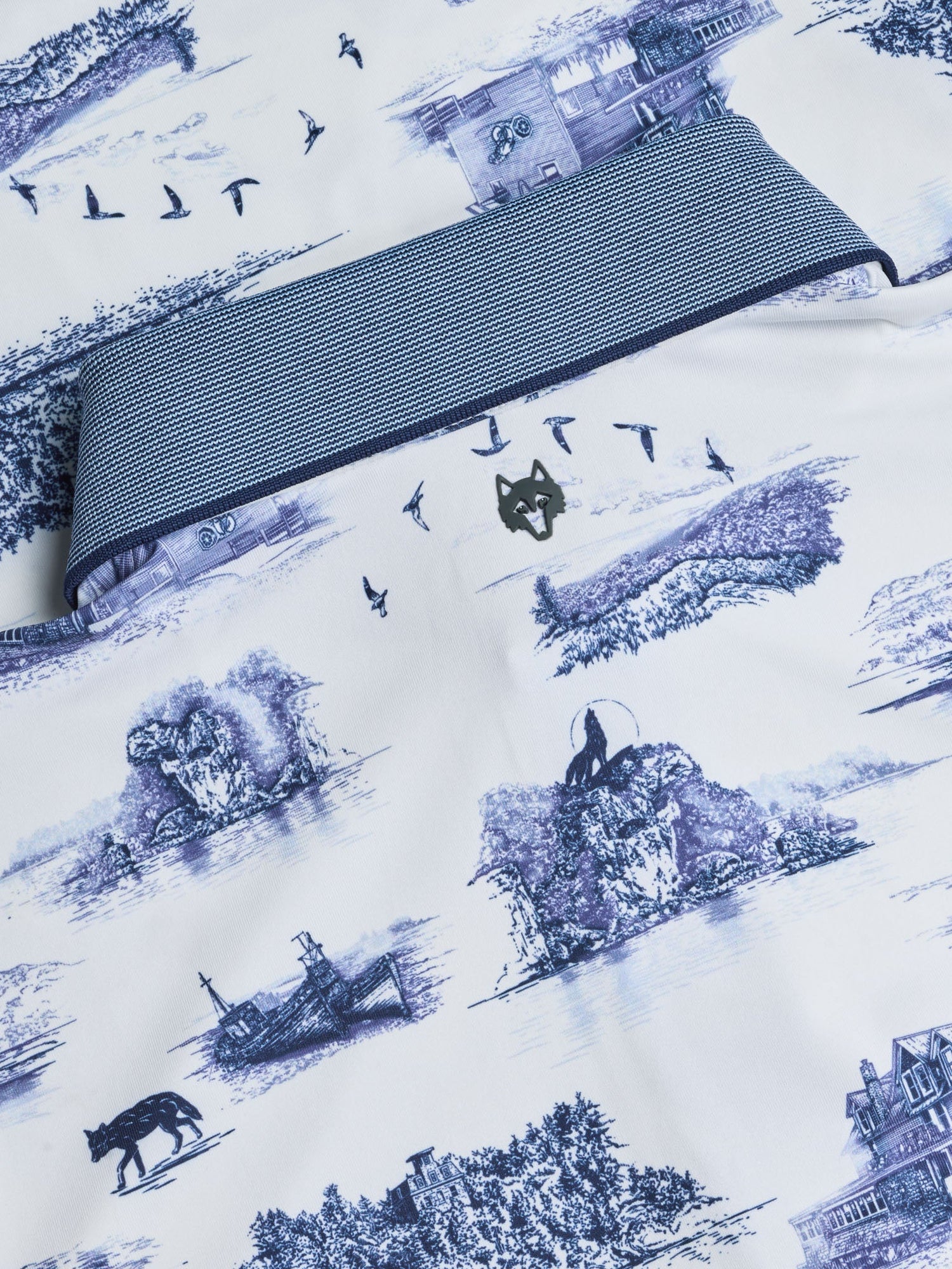 Men | Lake Champlain Toile Polo | Arctic