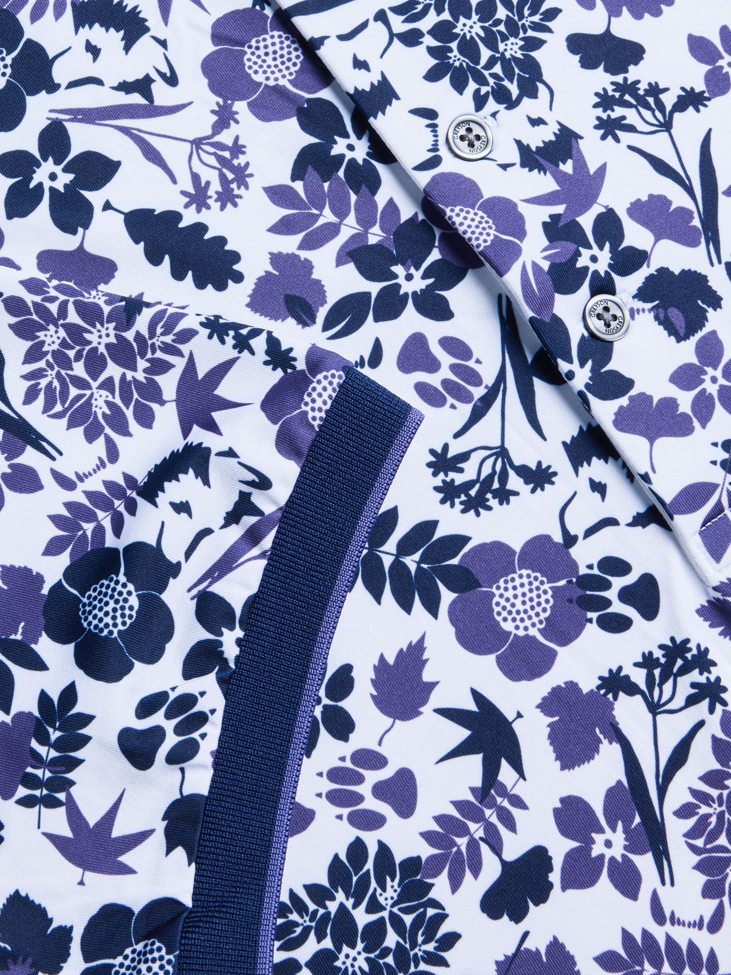 Men | Wild Flower Polo | Arctic