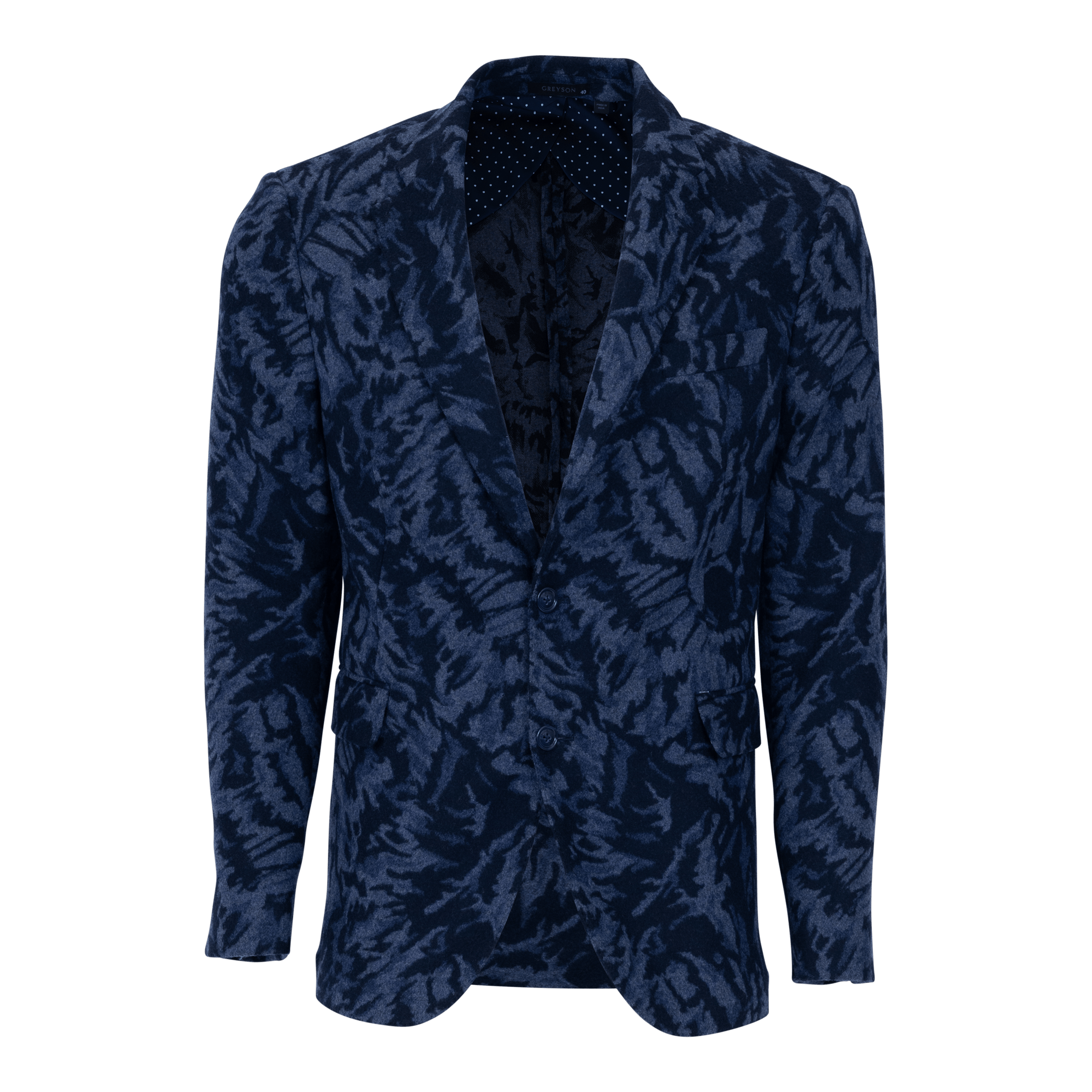 Men | Midas Wolf Wool Blazer | Maltese Blue