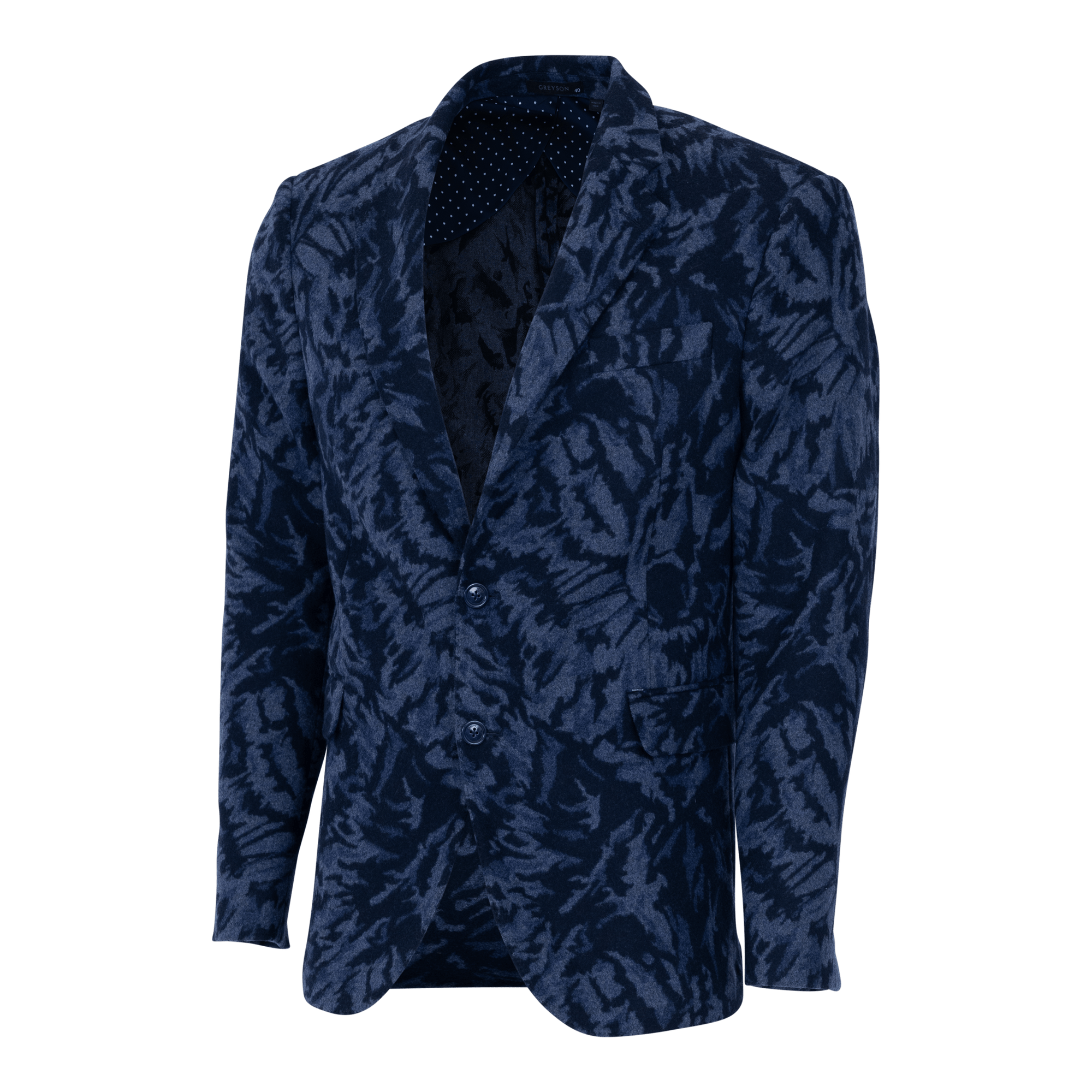 Men | Midas Wolf Wool Blazer | Maltese Blue