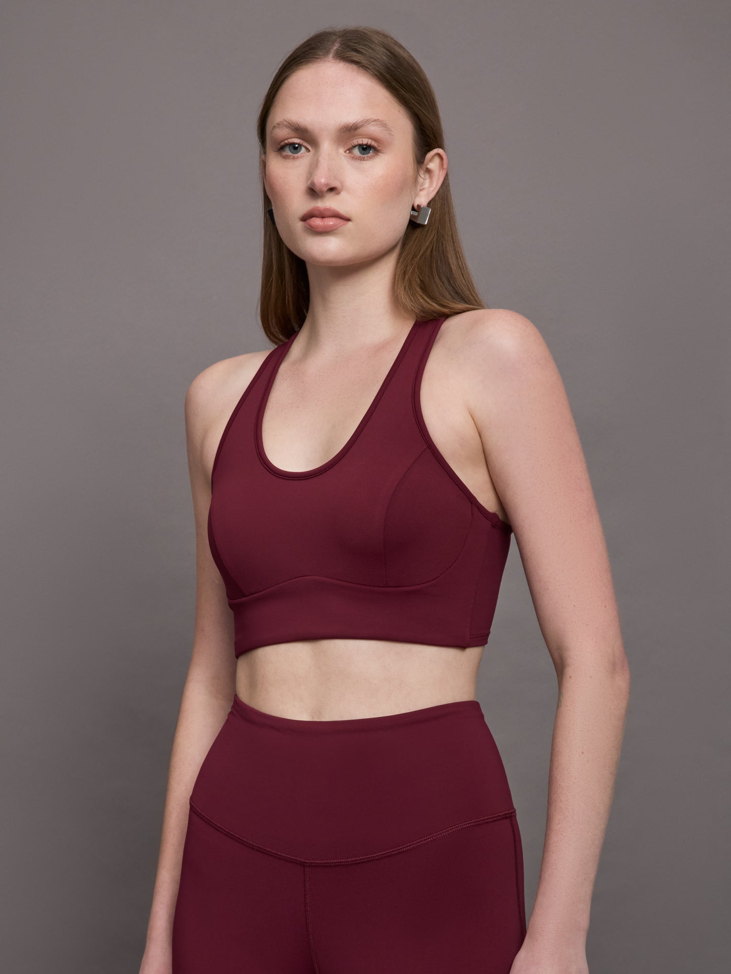 Instinct Longline Bra | Burgundy