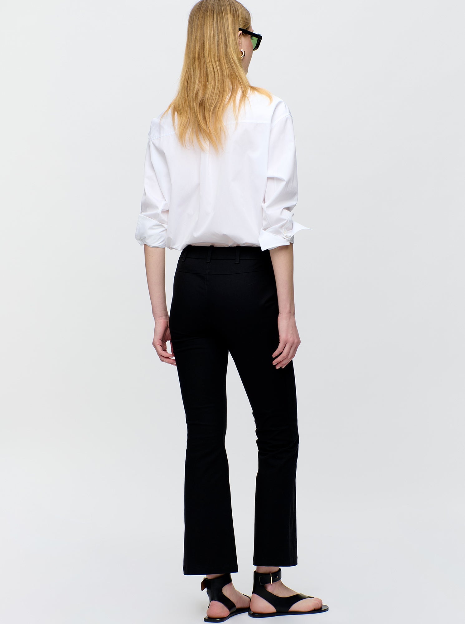 Mila Cropped Pant | Black