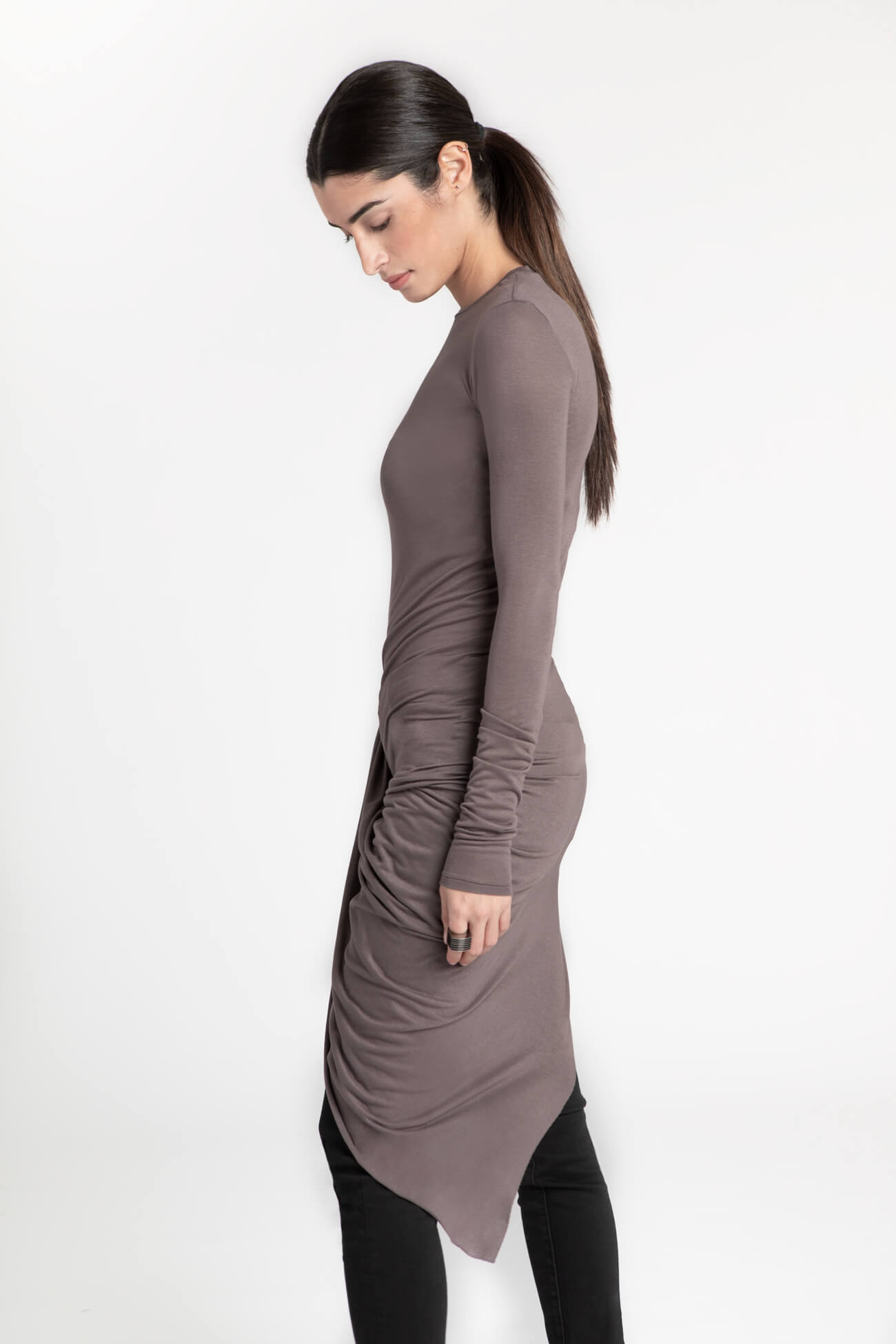 Sheer Hillary Tunic | Anthracite