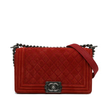 Chanel Pre-Owned Medium Caviar Boy Flap Bag | Women | Red