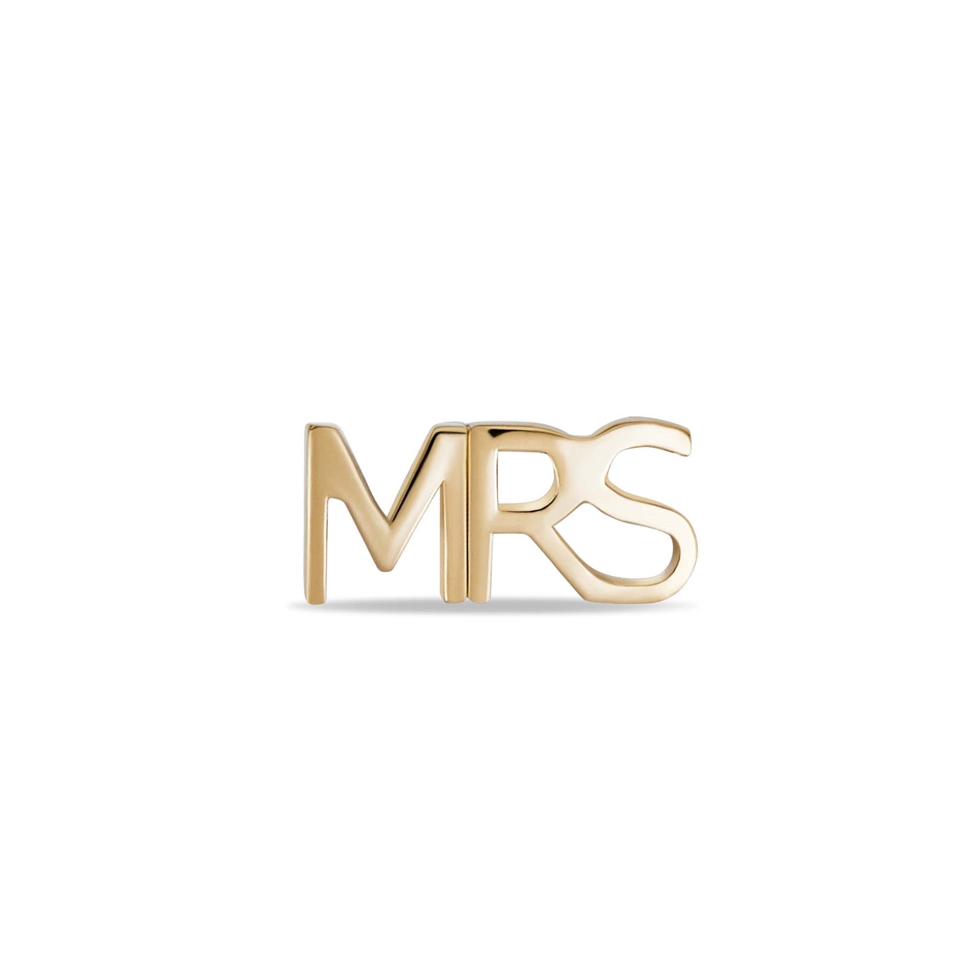 MRS Stud | 10K Yellow Gold