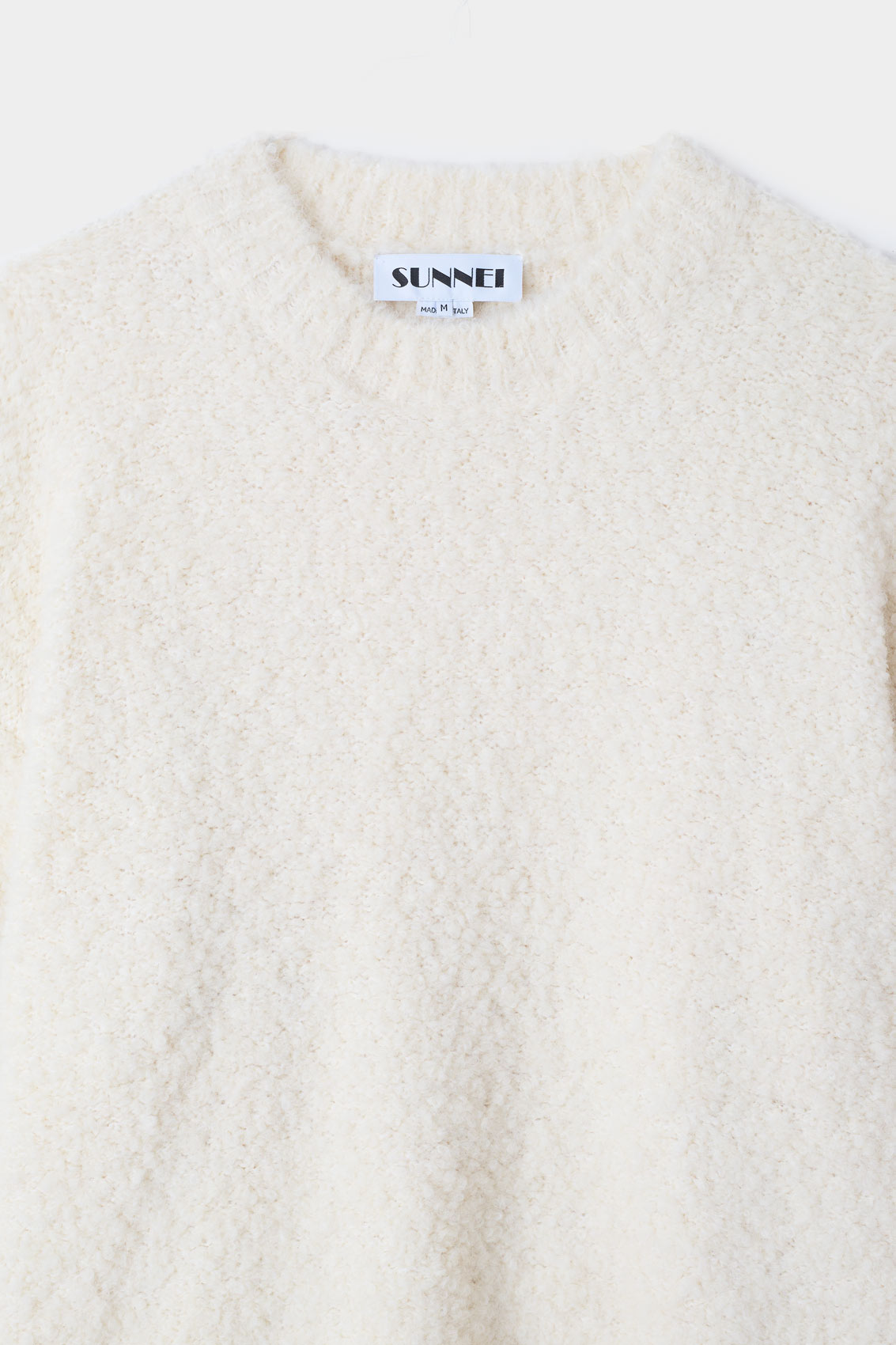 Astrakan Round Neck Sweater | Men | Cream