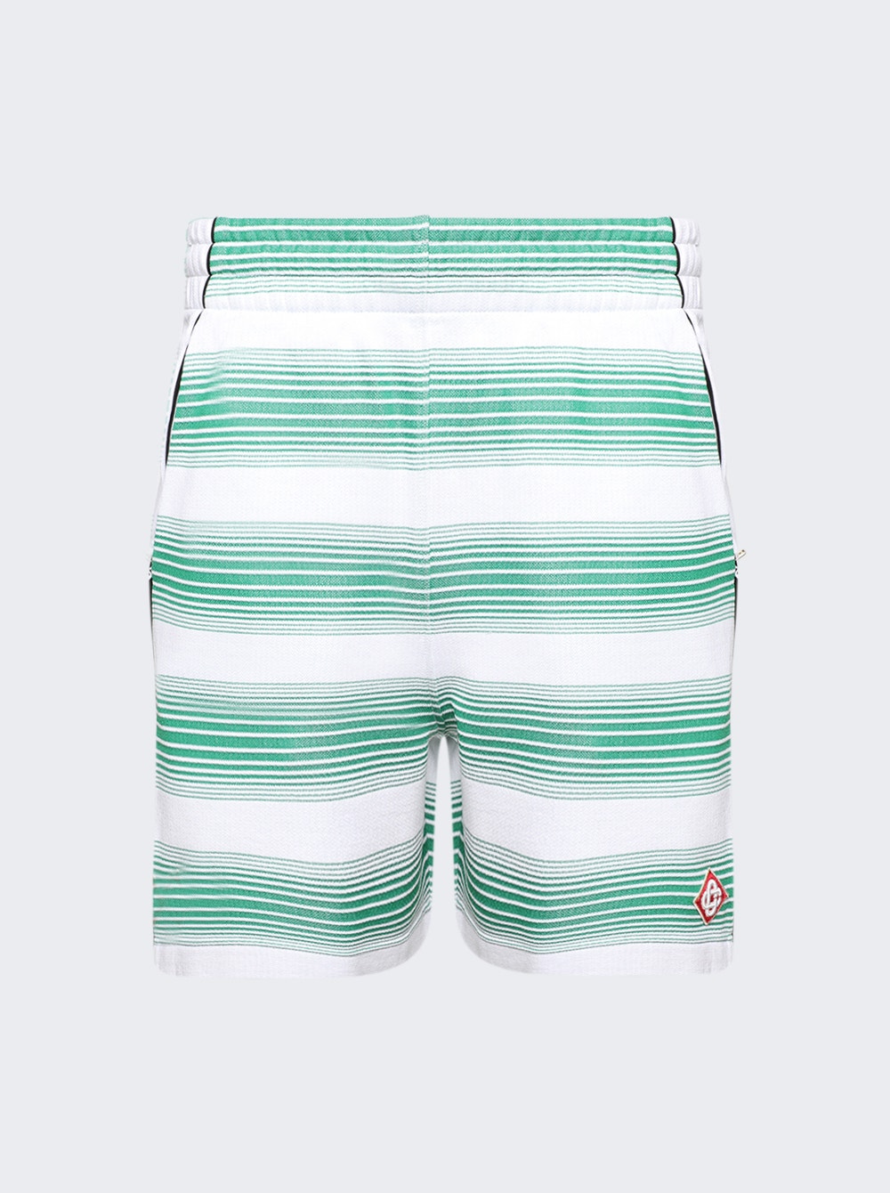 Men | CASABLANCA | Gradient Strip Sweatshorts Gradient Stripe | Green