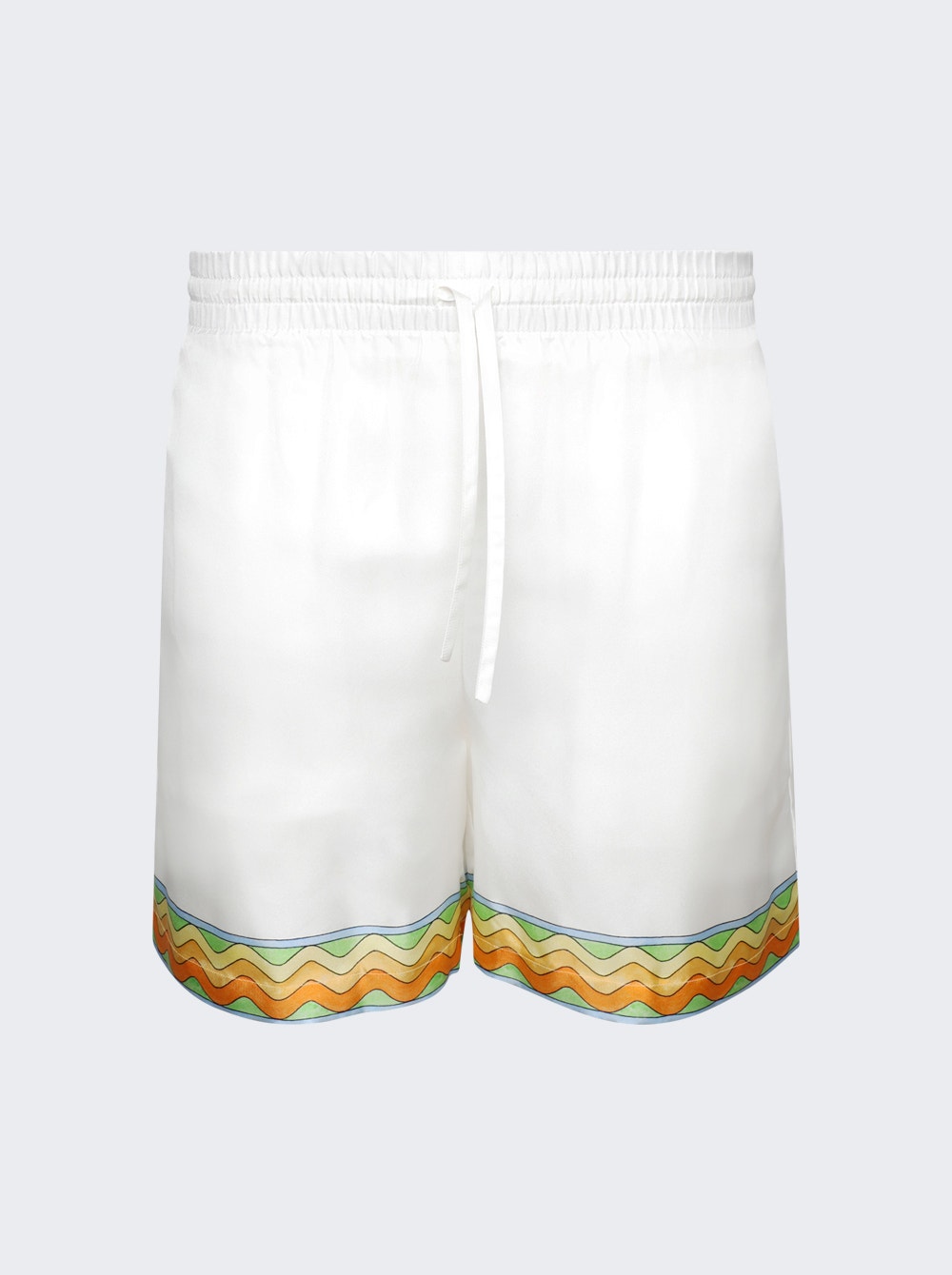 Men | CASABLANCA | Afro Cubism Tennis Club Shorts | White