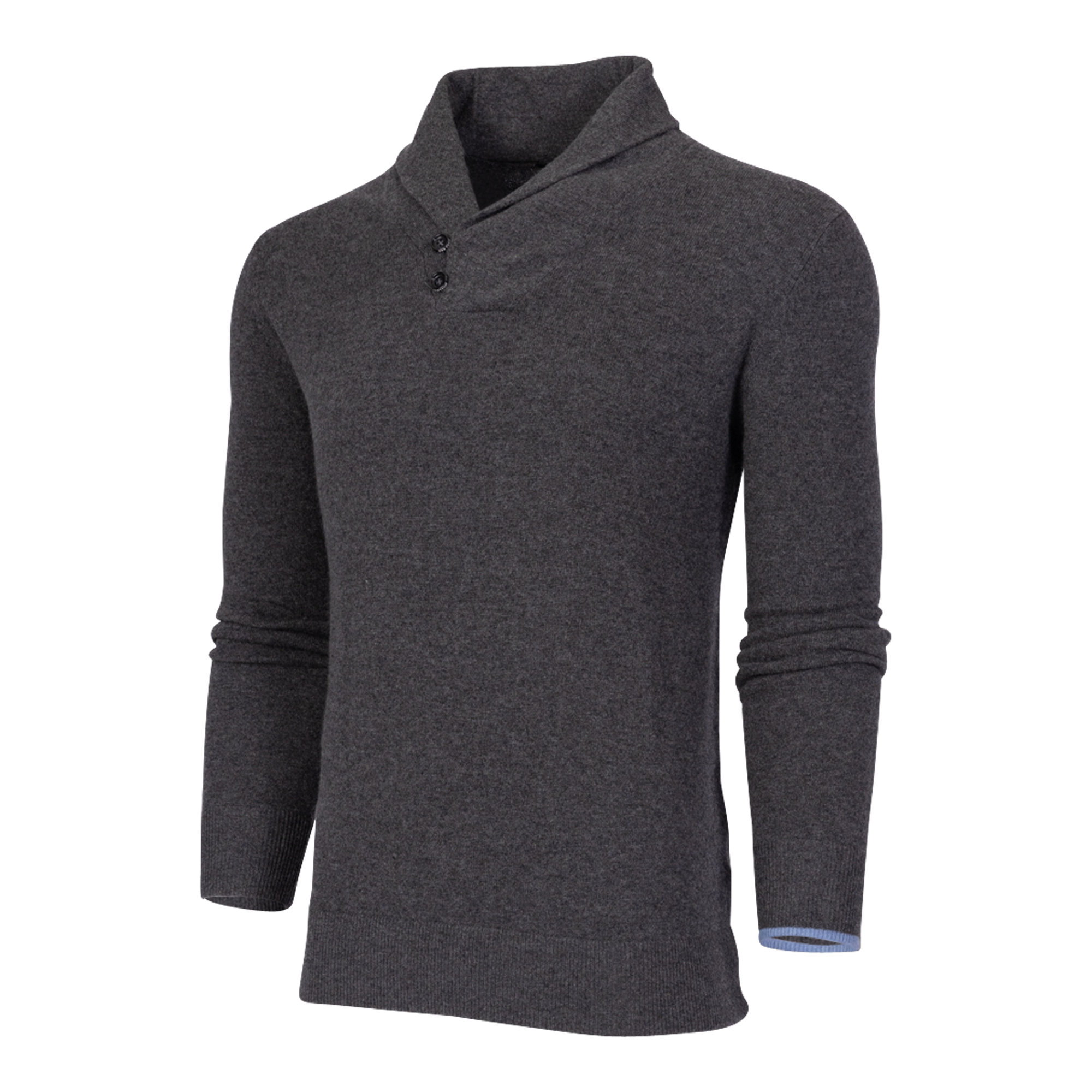 Men | Narragansett Shawl Sweater | Dark Grey Heather