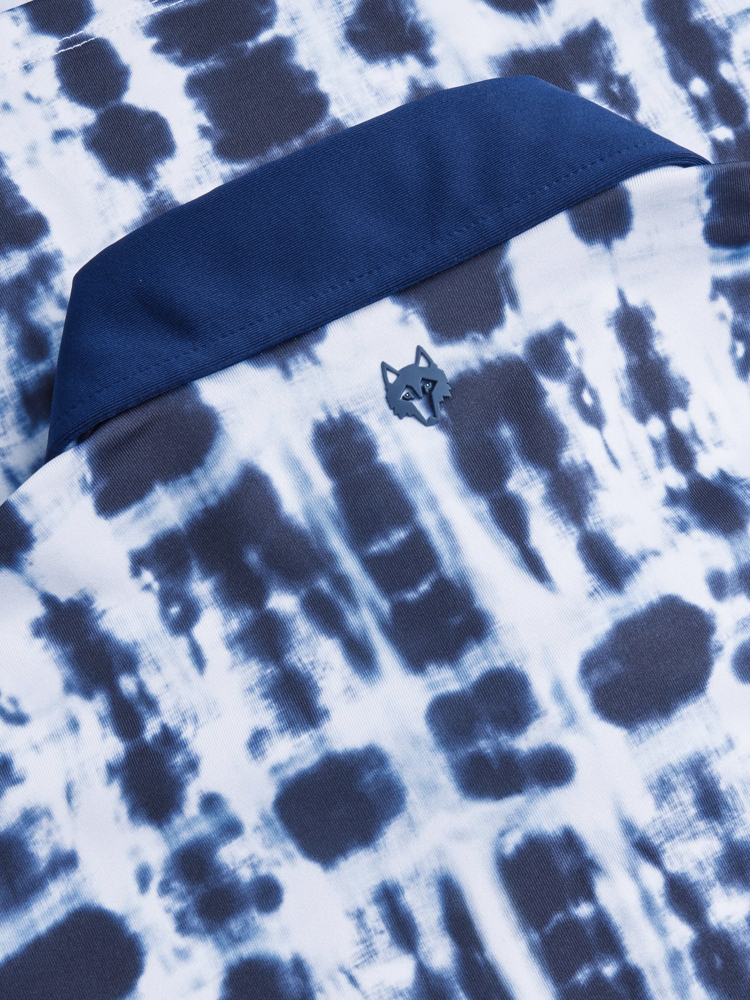 Men | Shibori Polo | Maltese Blue