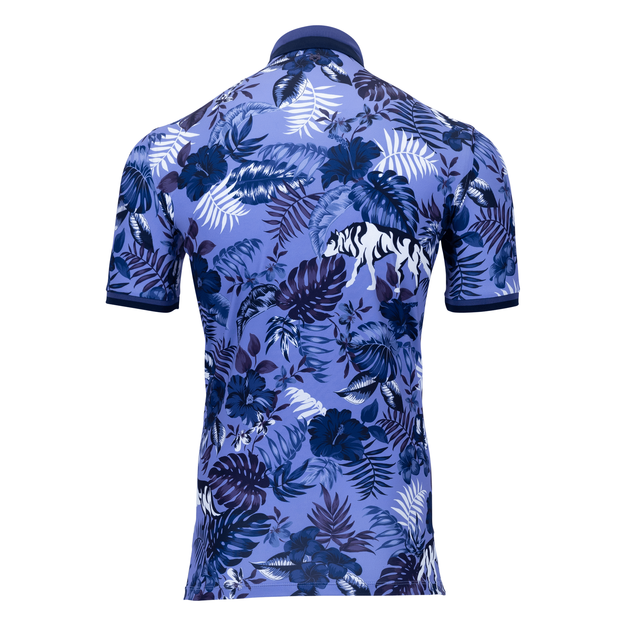Men | Floral Wolf Jungle Polo | Iz