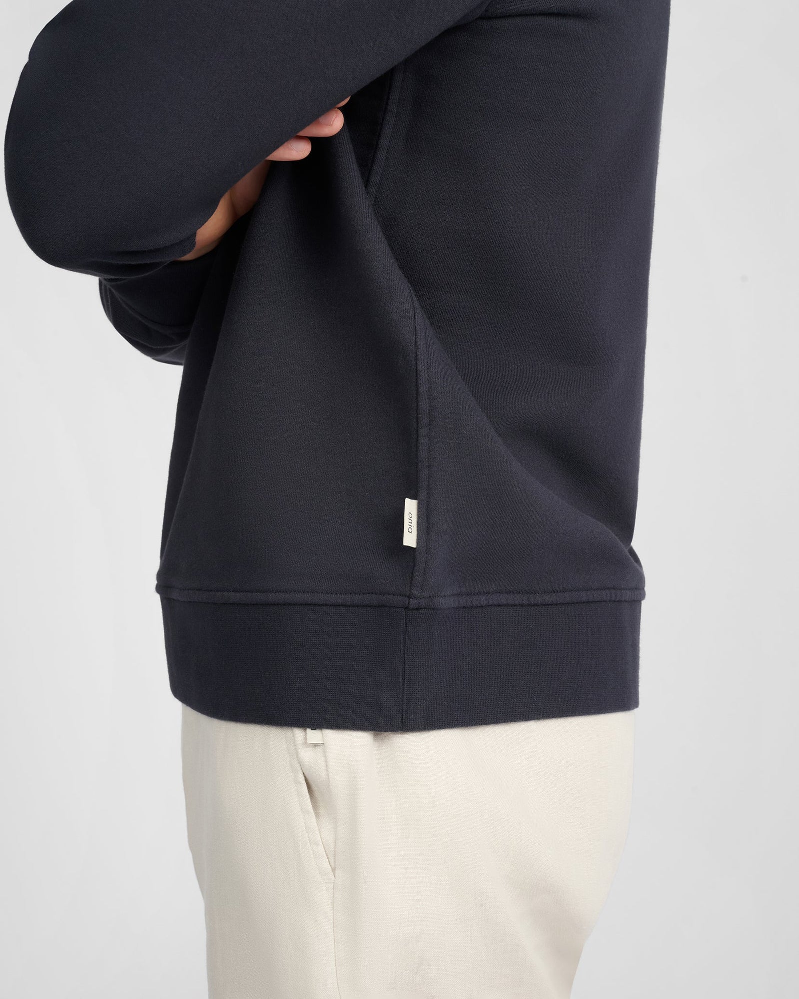 Mens | Terry Crewneck Sweater | Midnight