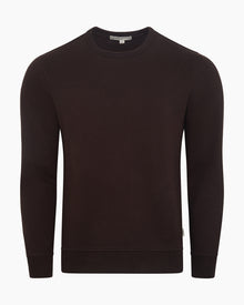 Mens | Terry Crewneck Sweater | Dark Java