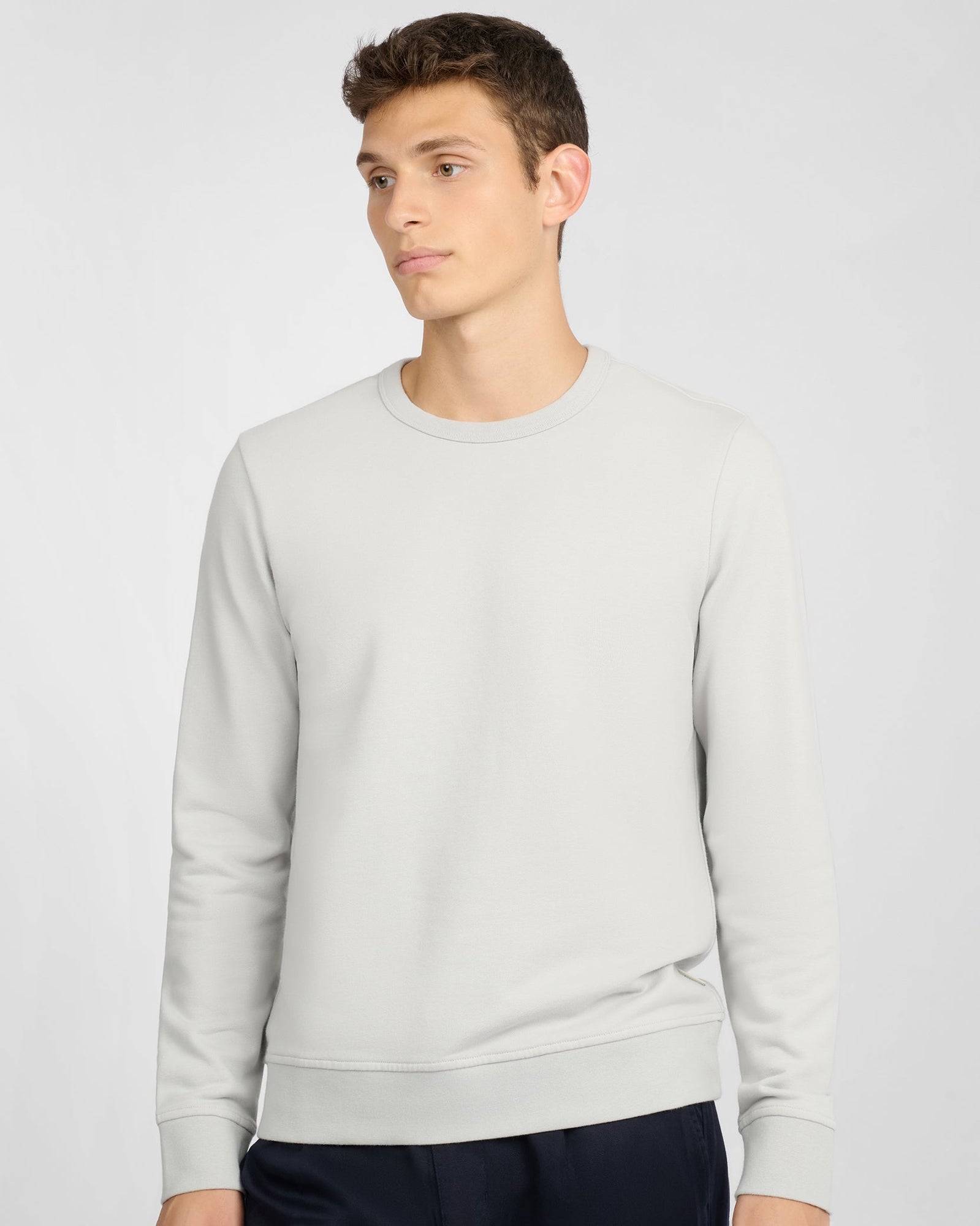 Mens | Terry Crewneck Sweater | Lunar Grey