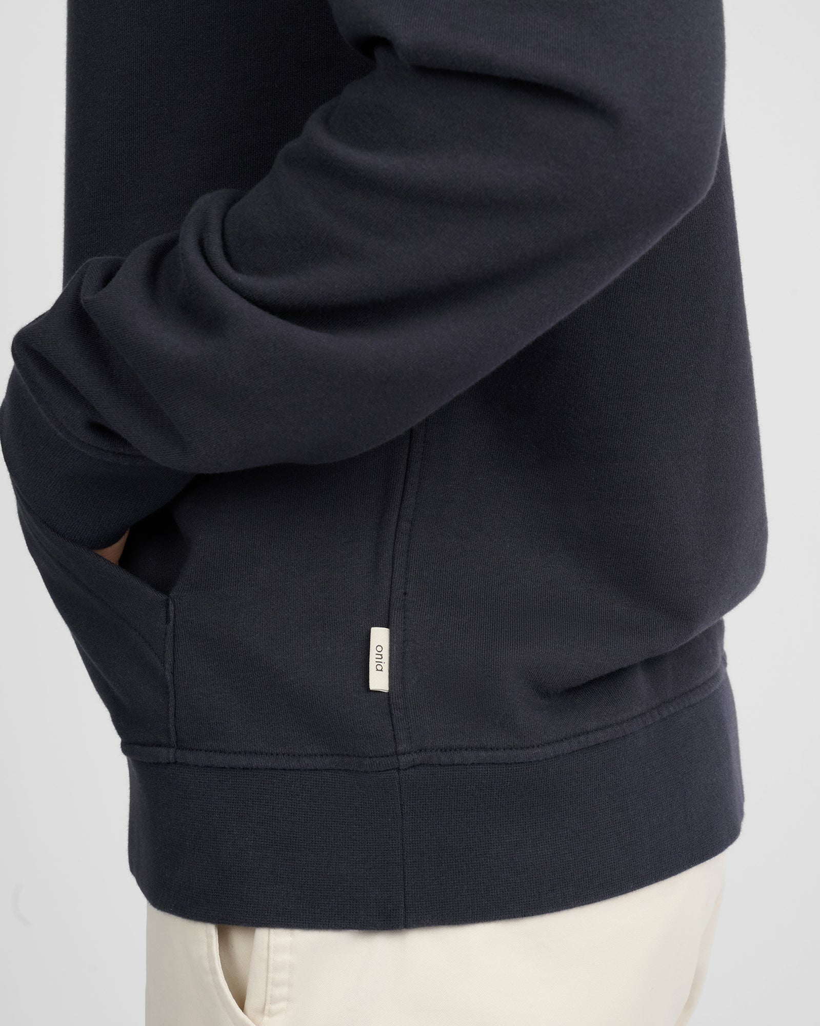 Mens | Stretch Terry Pullover Hoodie | Midnight
