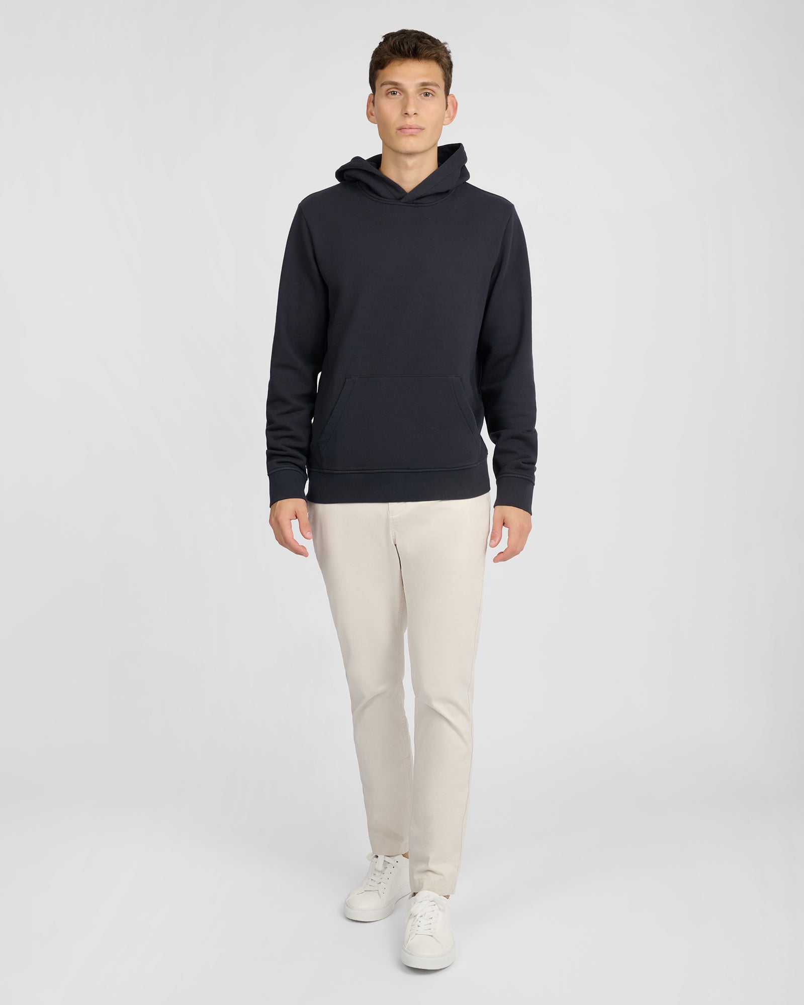 Mens | Stretch Terry Pullover Hoodie | Midnight