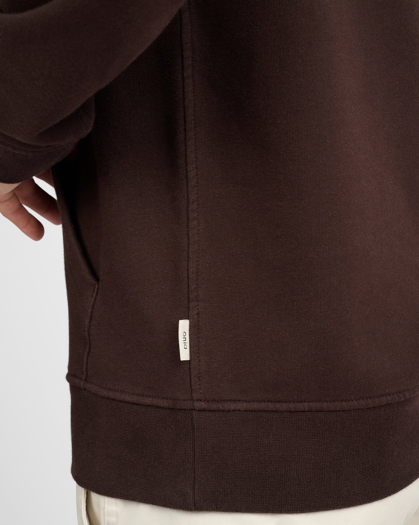 Mens | Stretch Terry Pullover Hoodie | White