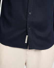 Mens | Lyocell Long Sleeve Shirt | Midnight