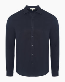 Mens | Lyocell Long Sleeve Shirt | Midnight