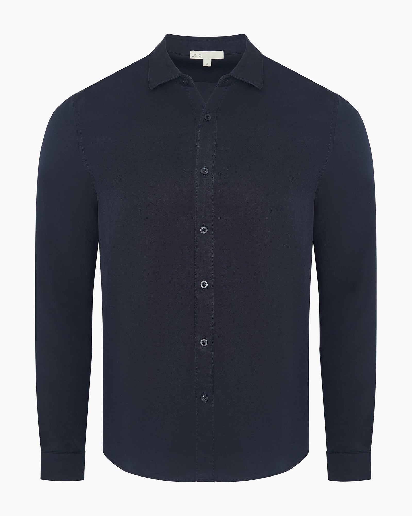 Mens | Lyocell Long Sleeve Shirt | Midnight