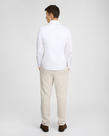 Mens | Oxford Long Sleeve Button Down Shirt | White