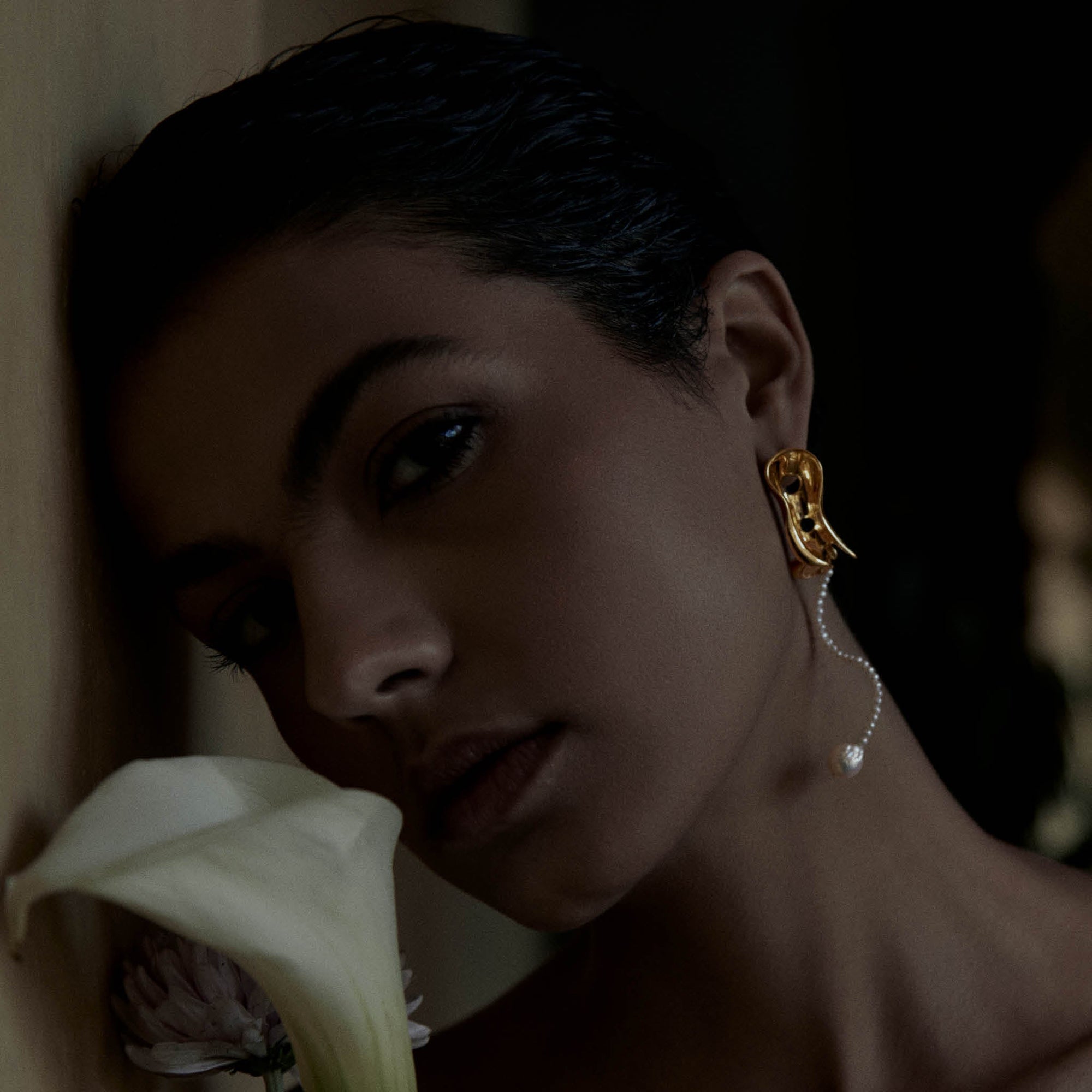 Penna Mini Earring | 18K Gold Plated | Freshwater Pearls