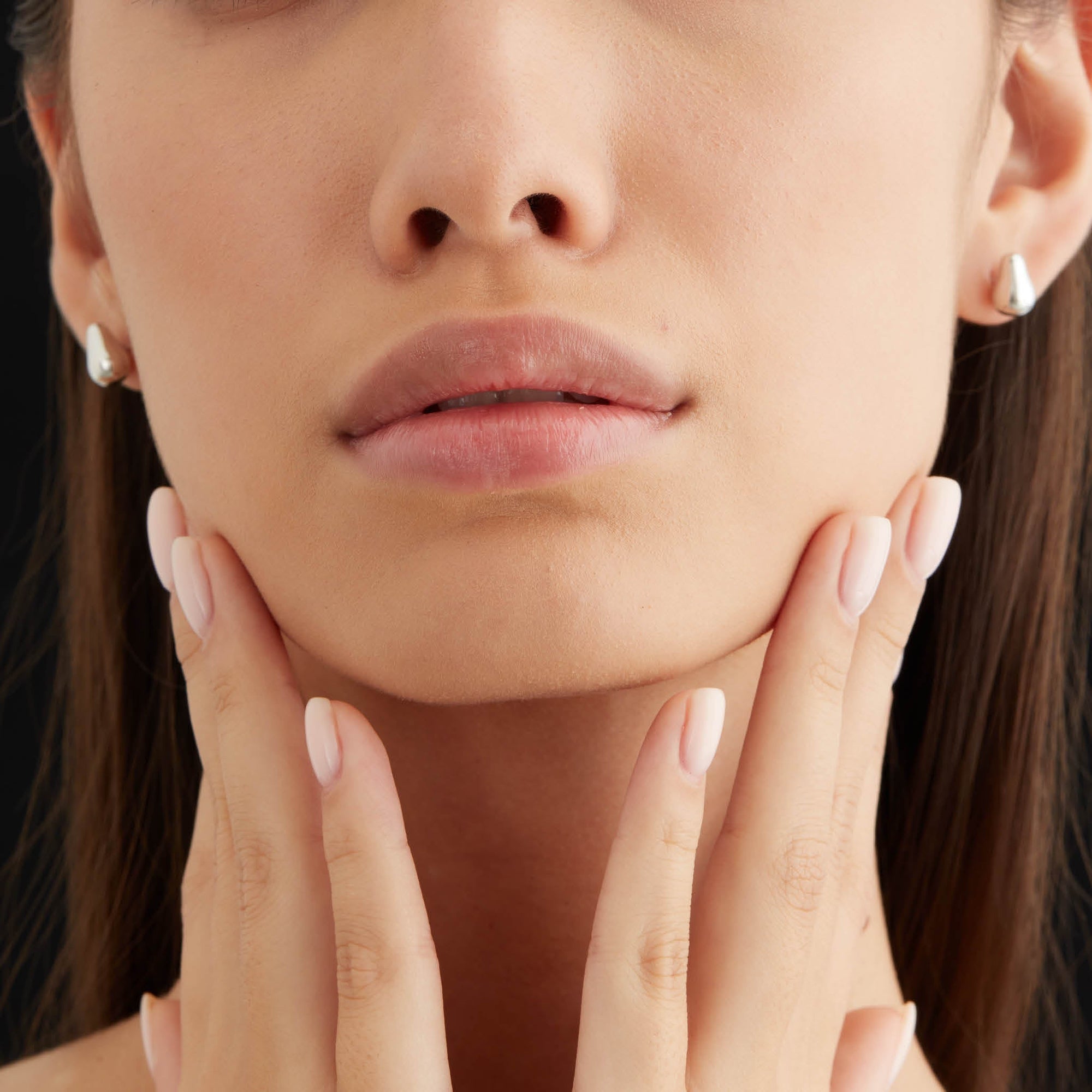 Mini Pear Earrings | Silver