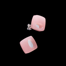 Cuneo Earrings | Silver | Pink