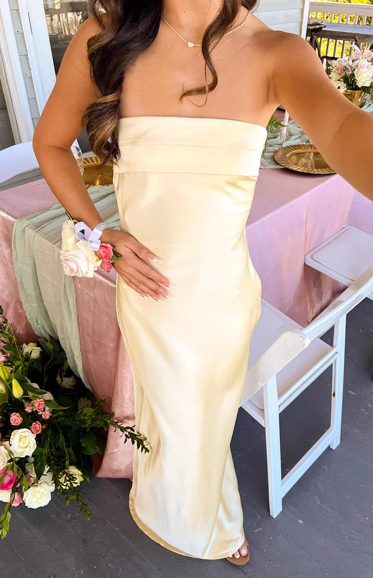 Maiah Maxi Dress | Yellow