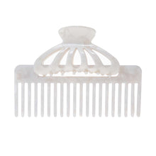 White Comb & Claw Clip Hair Set - Adina's Jewels