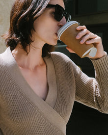 Ilana | Maren Cropped V-Neck Sweater in Size Small