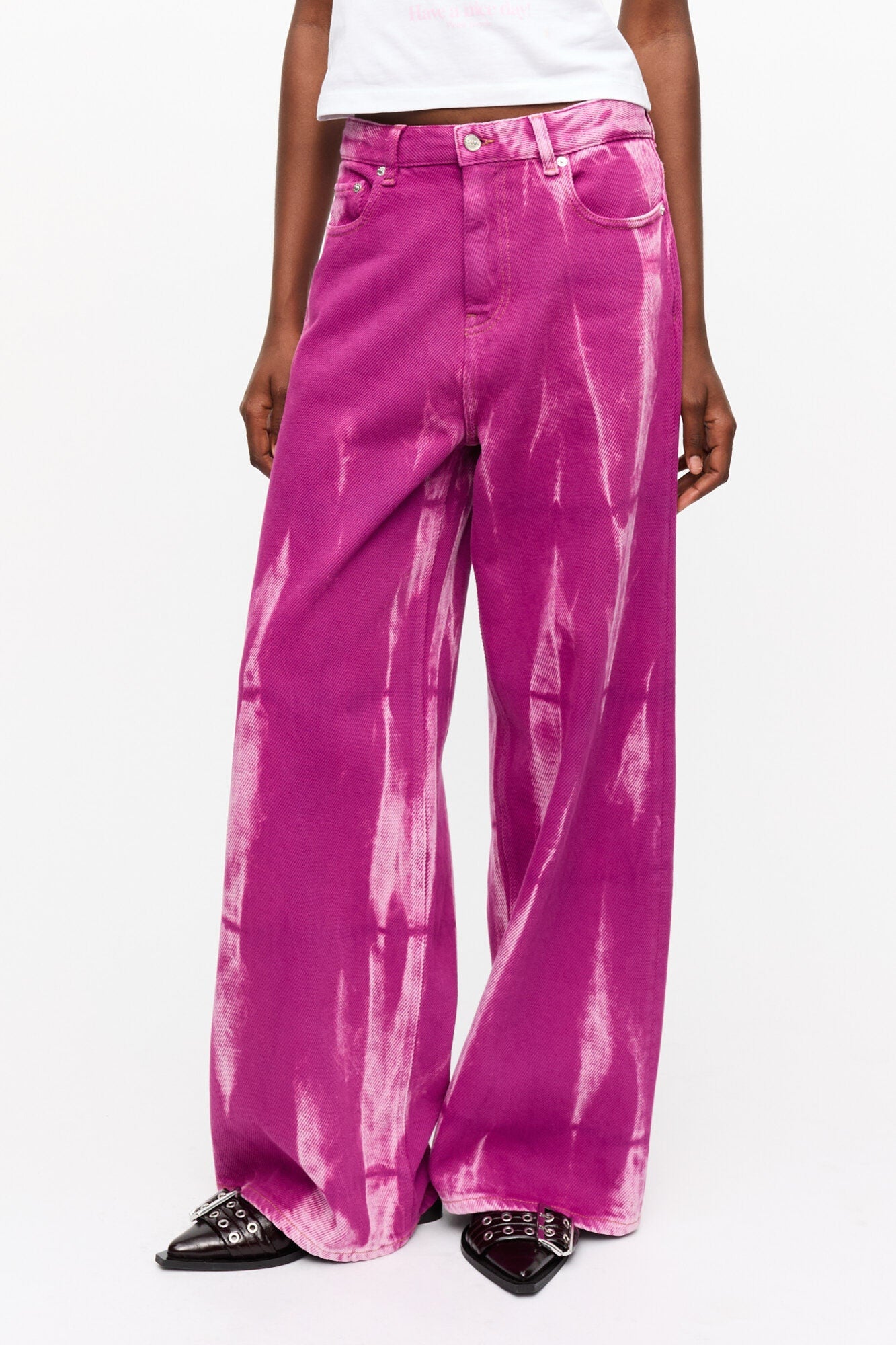 Marri Jeans in Purple Overdyed Denim | Boysenberry