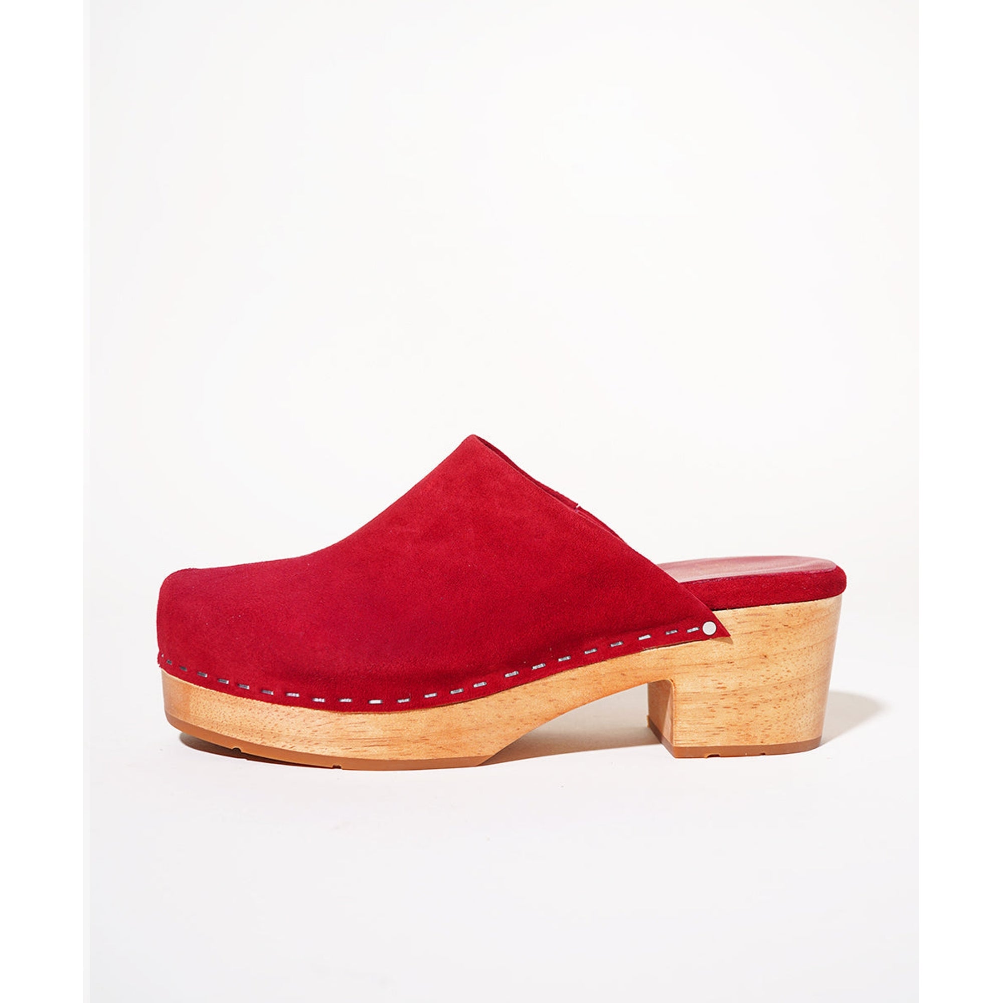 Martino Low Heel Wooden Clog | Chili