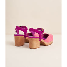 Maud Two Tone Mary Jane Clog | Flamingo