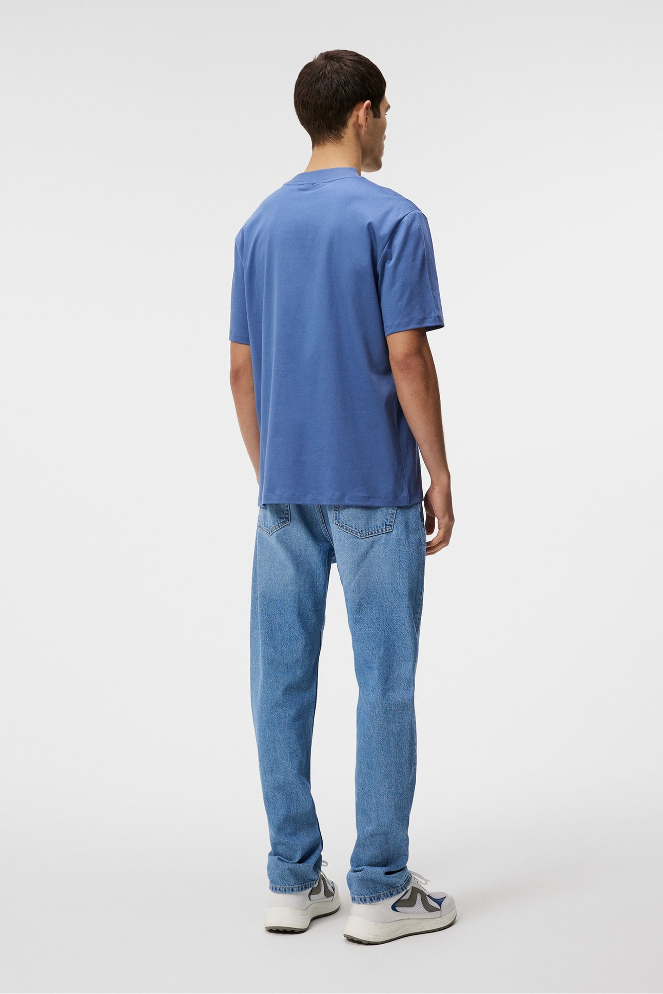 Men | Ace Mock Neck T-Shirt | Bijou Blue