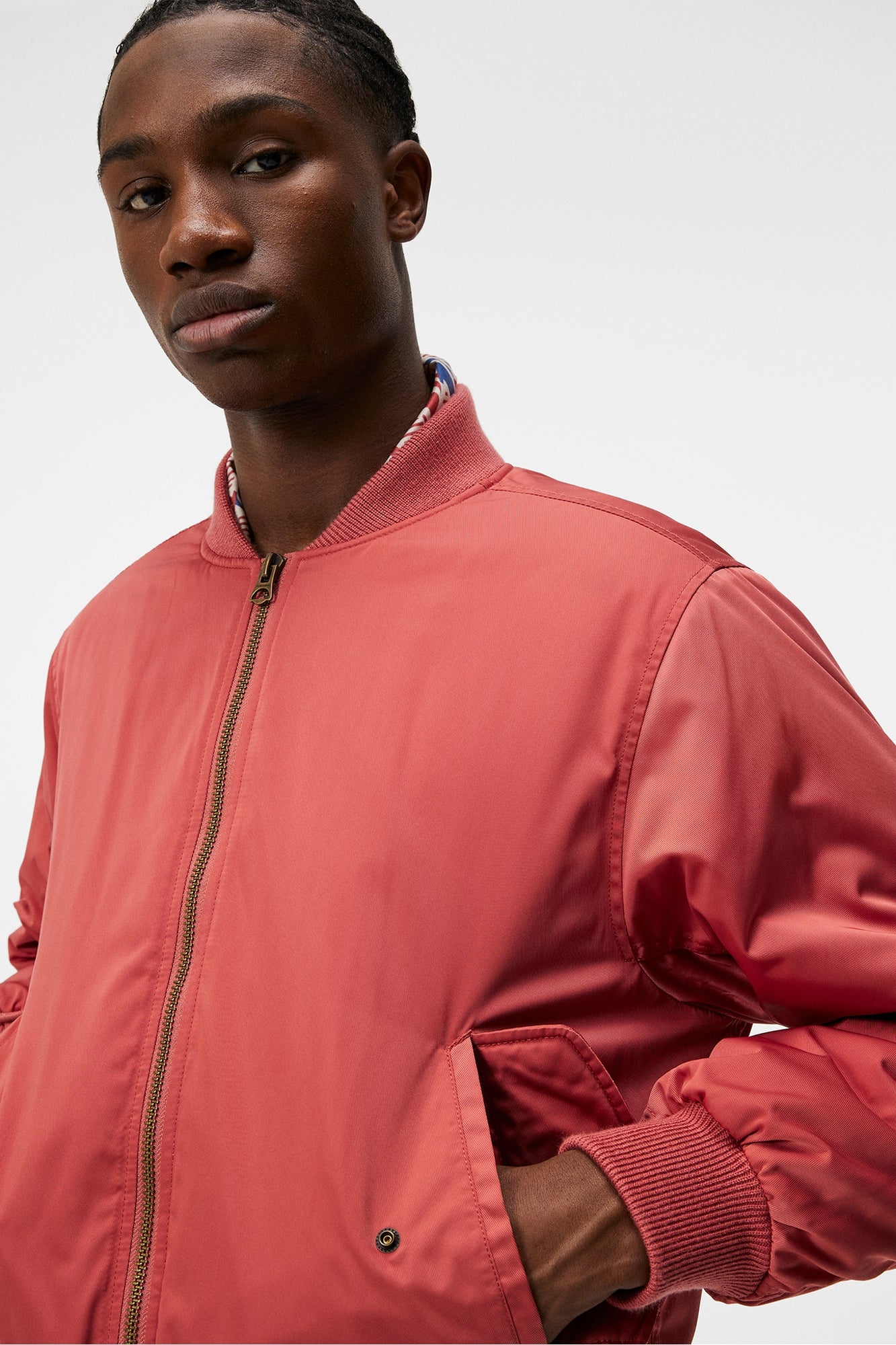 Men | Bradfield Twill Nylon Jacket | Dusty Cedar