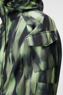Men | Cadian Printed Jacket | Oil Green