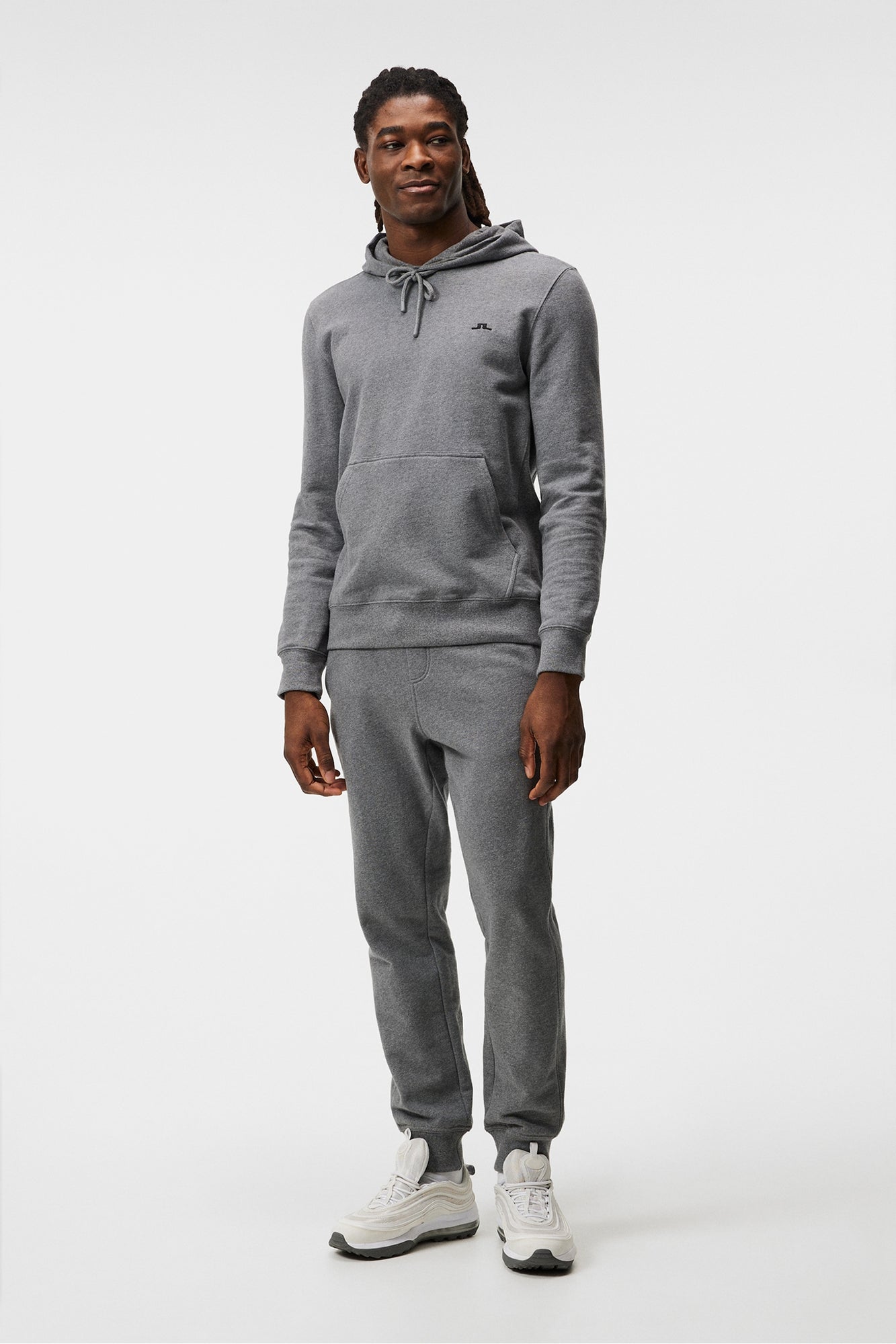 Men | Cal Sweat Hoodie | Mid Grey Melange