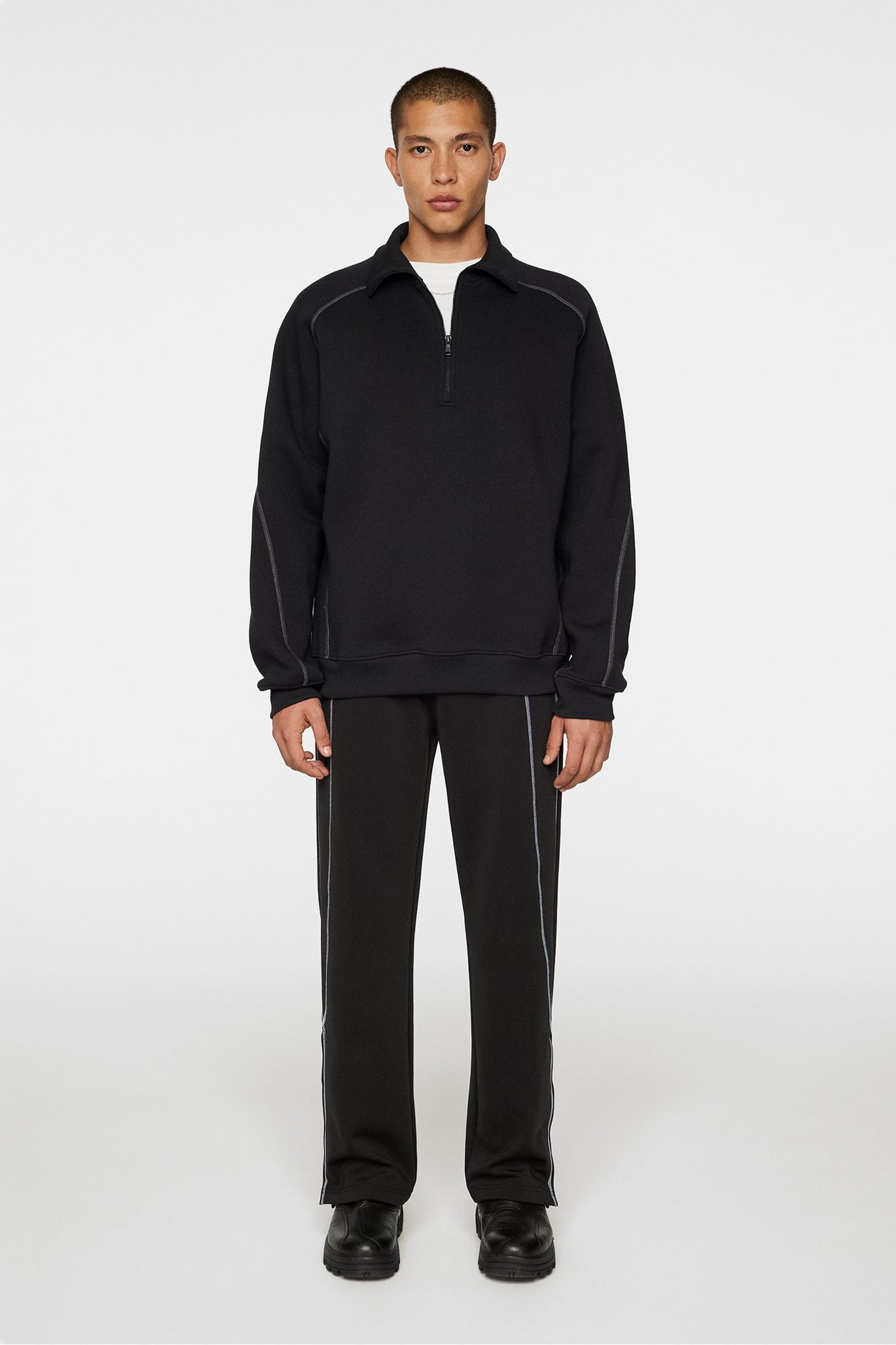 Men | Canter Quarter Zip Sweat | Black
