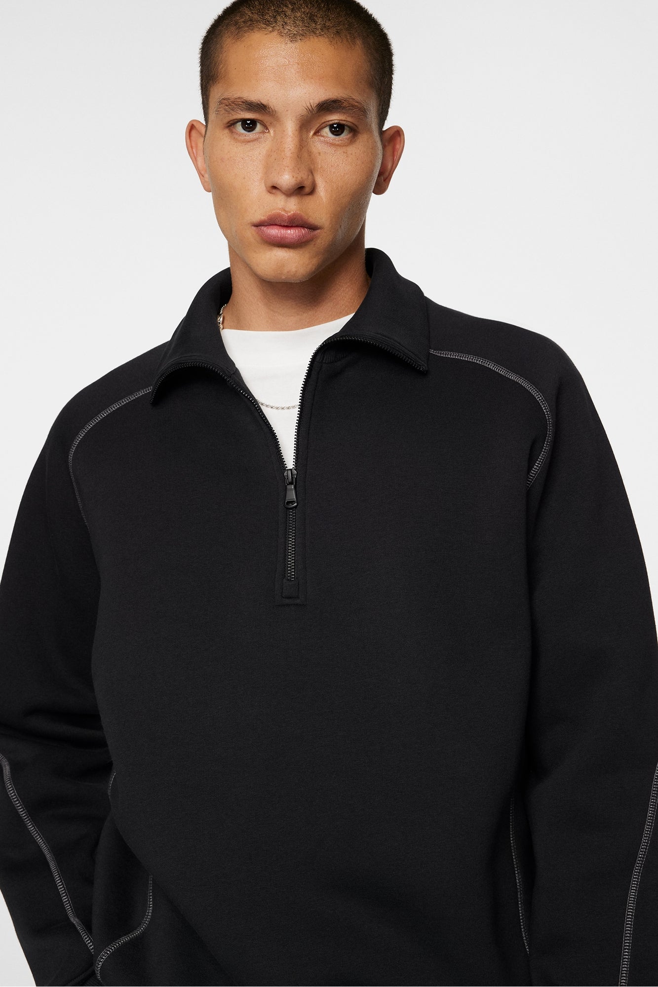 Men | Canter Quarter Zip Sweat | Black