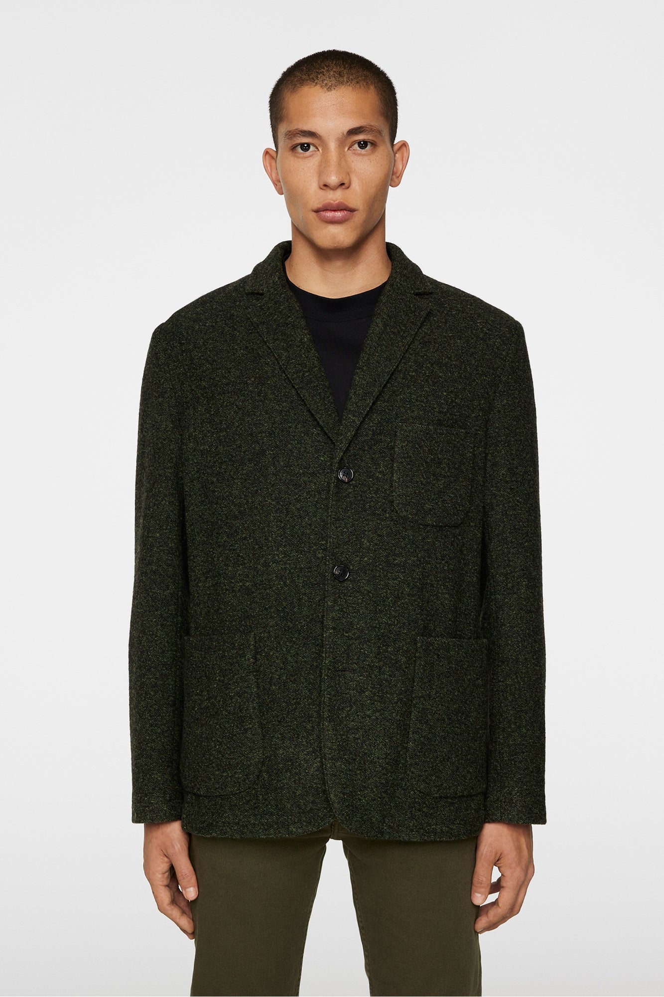 Men | Carlton Cardigan Blazer | Forest Green