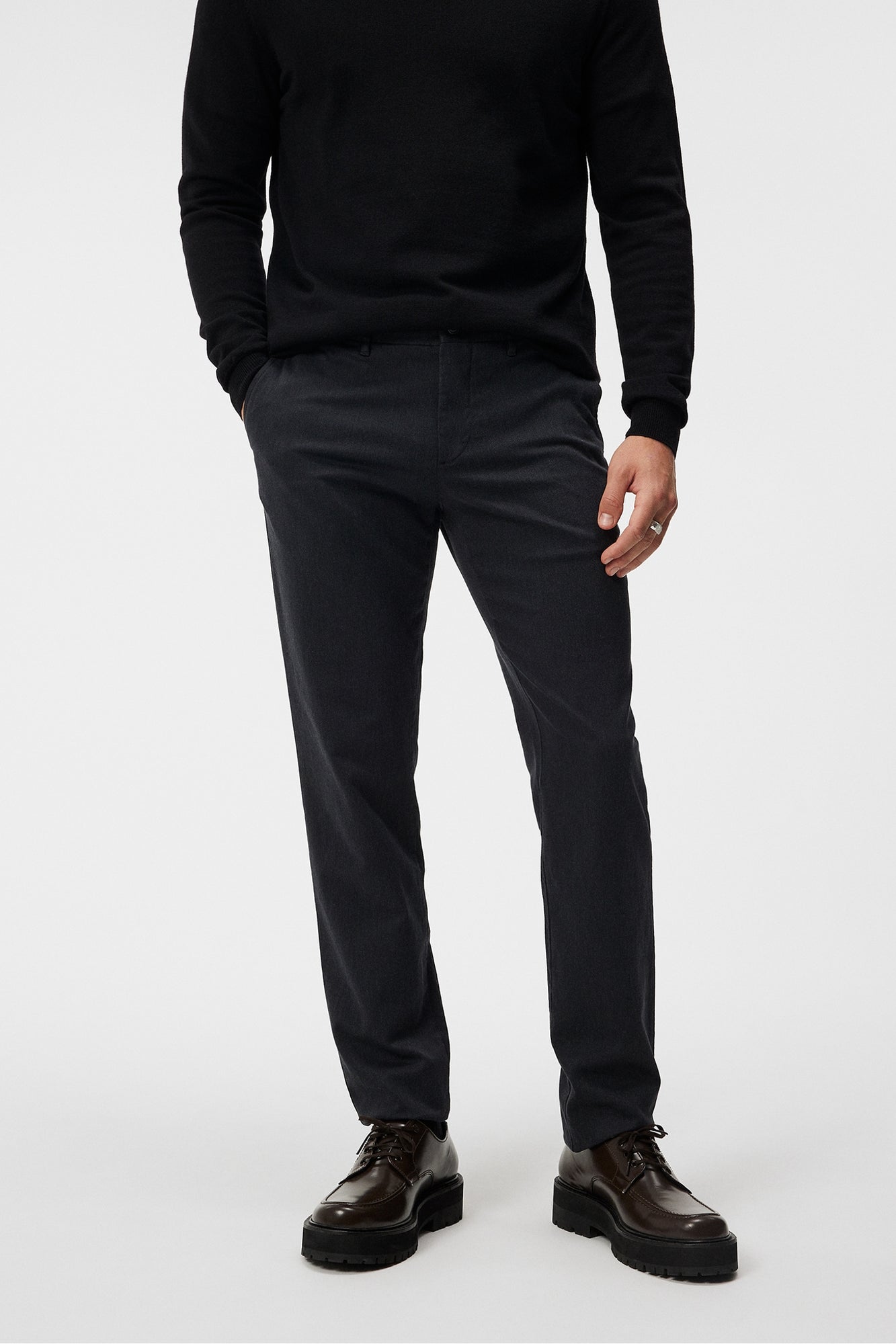 Men | Chaze Flannel Twill Pants | Dark Grey