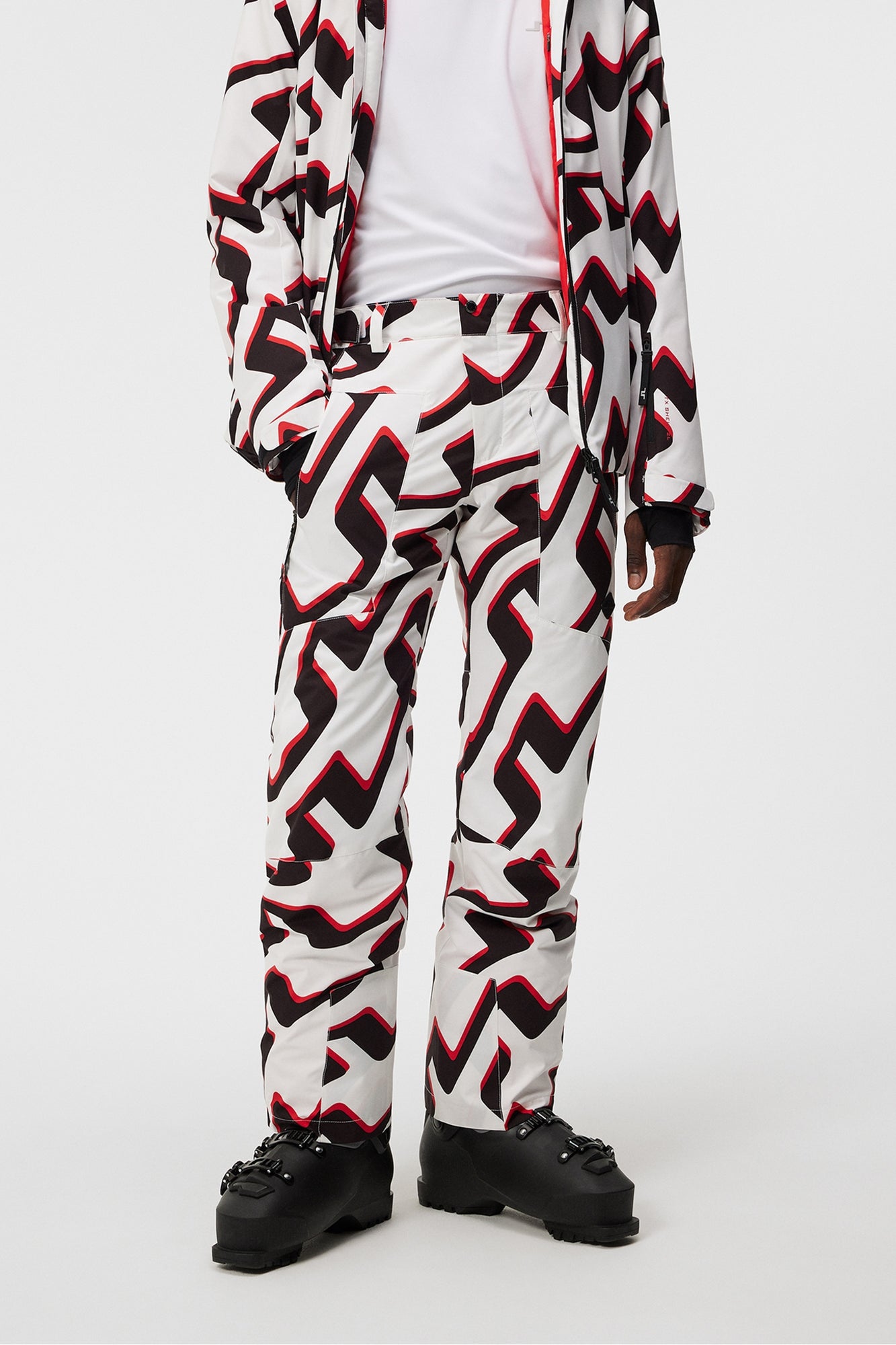 Men | Clarke Pant Printed | Bridge Wave Xl White